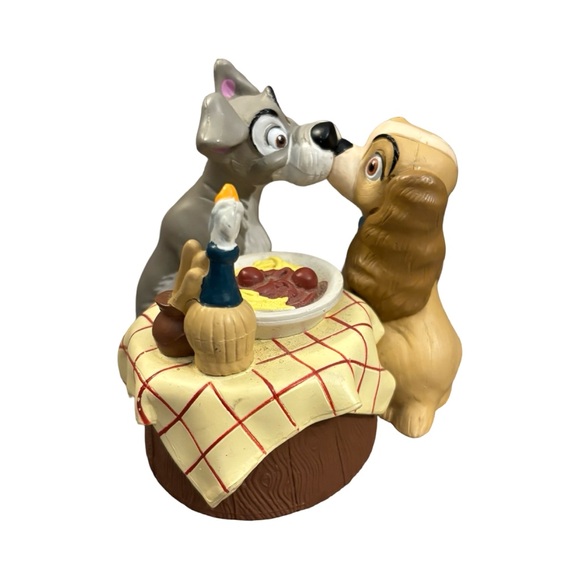 Disney Other - Vintage Disney Lady & Tramp Collectors Item Dog Figurine in Gray, Tan, Brown